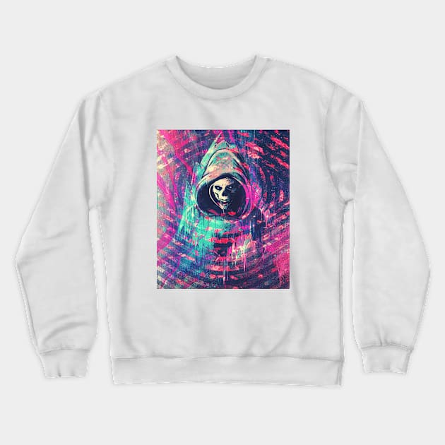 The Skull Face Crewneck Sweatshirt by AnAzArt